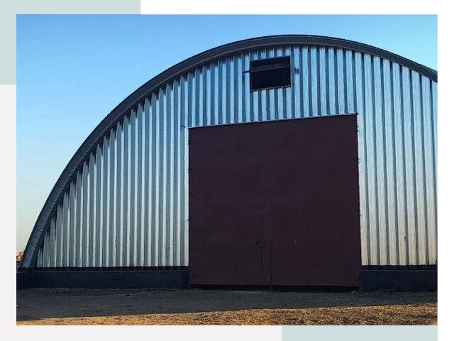 Бескаркасные ангары в Кыштыме