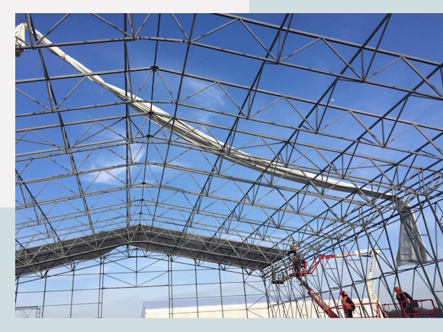 Шатровые ангары от 623 руб. в Кыштыме и Челябинской области