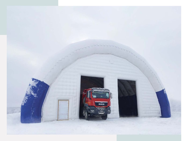 Мобильные ангары в Кыштыме