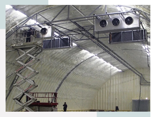 Оснащение ангаров в Кыштыме