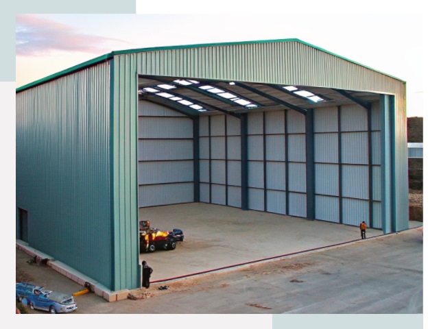 Строительство ангаров в Кыштыме